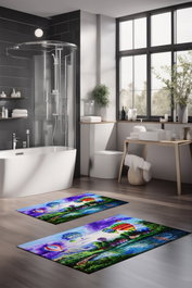 Mijölnir Juego de alfombrillas de baño CT-5128, 2 piezas